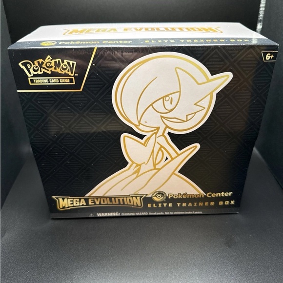 Pokémon Mega Evolution Trainer Box with Gold and Black